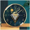 Desk Table Clocks Fashion Simple Clock Creative Living Room Luxury Silent Nordic Digital Bedroom Relogio De Mesa Home Decor 50 Dro Dh1Zv