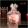 Gift Wrap Pvc Transparent Candy Box Christmas Decoration Packaging Santa Claus Snowman Apple Boxes Party Supplies Drop Delivery Home Dhp6C