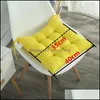 Cushion/Decorative Pillow Thicken Home Seat Cushion Pad 40X40Cm Square Soft Office Bar Chair Cushions Solid Color Sofa Buttocks Vt19 Dhytk