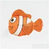 Storage Bags Cute Cartoon Fish Shop Bag Travel Reusable Foldable Handbag Grocery Tote Home Drop Delivery Garden Housekee Organization Dhqdr