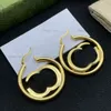 Luxury Gold Earrings For Women Designer Jewelry Luxury Stud Earring With Box G Hoops Womens Big Circle Earings Piercing Bracelet R9086573