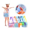 Storage Bags Cute Mesh Bag Kids Shell Collection Beach Toy Organizer Tote Kidss Summer Gifts Inventory Wholesale Drop Delivery Home Dh9Ms