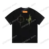 Xinxinbuy Men Designer T-shirt T-shirt Parijs Flower borduurbrieven Patch Korte mouw katoen vrouwen grijs wit zwart xs-l