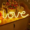 Decoración del amor LED LED LIGHT Rainbow Wedding Decor All in One Neon Lights Love Letter Letter Luminoso High Brightness and Pure Color