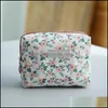 Storage Bags 1 Pc Beauty Organizer Handbag Spring Flower Makeup Bag For Women Large Floral Cosmetic Travel Lady Drop Delivery Home G Otm8N