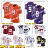 Футбольные майки 5-24 NCAA Travis Etienne Jr. 9 Joe Burrow LSU Tigers College Jersey Kirk Coubsins Адам Тилен Дальвин Кук Джастин Джефферсон