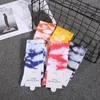 Accessori Uomo Donna Taglia lunga 11 colori Calzini tie-dye abbinati Colore Pallacanestro Sport Coppia Calzini a tubo alto