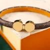 Womens Double Beads Bracelet For Couple Love Bracelets Fashion Brand Unisex Mens Womens Printted Rope Snap Bangle 2307046Z