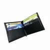 Роскошные кошельки для кредитных карт Мужские кожаные кошельки с держателем карты Money Clip Мужской кошелек с Box229W