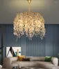 Candeliers French Branch Crystal Living Room Lustrelier Luxury Villa Bedroom Dining Lamp Project Custom Art Cristal Iluminação