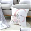 Kudde/dekorativ kudde rosa bokstav dekorativ kudde er br￶llopsfest dekoration persika hud soffa kudde rra10548 droppe delive otv81