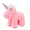 Fleur éternelle Licorne PE Bulle Ours Saint Valentin Cadeau pour Amant Créatif Rose Licorne