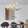 Lustres moderne LED résine lustre éclairage pour salon maison suspension lampe verre bulle Restaurant luminaires