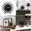 デスクテーブルクロッククリエイティブモダンデザインRPETアクリルクロックホームリビングルームの装飾工芸品ギフトドロップデリバリーガーデンDHVTGのための時計