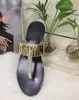 designer sandaler sandaler ihåliga platta sandaler nit tofflor damälskare casual 35-45