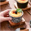 أوعية الخبز بودنغ كوب Souffle الحلوى اليابانية الأدوات السيراميك المائدة الفرن وعاء على البخار بيض إسقاط تسليم المنزل حديقة المطبخ المطبخ B dhorw