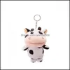Itens de novidade Spot Spot Wholesale Small Cow Plexh Pingente Grab Doll Hine Acess￳rios de desenhos animados fofos Droga de flores Otnyx do jardim dom￩stico Otnyx