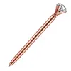 Point Pens Agignizable Kawaii Colorf Big Diamond Pen Bling Little Crystal Metal Ball Point Home Office School Crategle