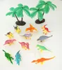 12 أنماط نماذج الديناصورات الصغيرة ألعاب لا عيون Mini Tyrannosaurus Rex Triceratops Brontosaurus Boys Gift for Children 1207
