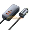 CC249 120w Car Charger Fast Charging Quick Charge 4.0 QC3.0 USB Type C Charger For iPhone 12 11 Xiaomi Samsung MacBook Laptop