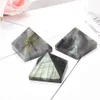 Natural Labradorite Pyramid Crystal Home Decor Crafts of Gem Stone Energy Healing Stone Reiki Chakras Meditation Ore Mineral Point Tower