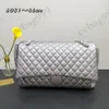 Maxi Caviar Flap Airport Designer Bags Large Capacity Quilted Handbags Gold Silver Hardware Multi Pochette Women Outdoor Shoulder Crossbody Sacoche 46x14x26CM