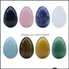 Stone Crystal 3cm Easter Egg Naturalny kwarc akwarium czarów duchowy kawaii dekoracje pokoju domowe akcesoria Drop dostarczenie dh1vx