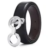 Klassieke heren designer riem cintura uomo omkeerbaar verstelbare gladde gesp lederen riemen voor dames designer luxe ceinture mode-ornament