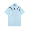 22SS Дизайнерская рубашка мужская плавальная рубашка для боулинга Hawaii цветочные повседневные рубашки мужчины Slim Fit Платье с коротким рукава