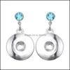 Charm Noosa Snap Button Earring Crystal Stud Earrings Ear Jewelry Diy 18Mm Buttons Simple For Women Drop Delivery Dhmba
