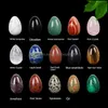 Stone Natural Crystal Egg Ornaments Quartz Healing Crystals Energy Reiki Gem Living Room Decoration Drop Delivery Jewelry Dhbez
