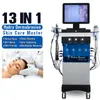 Machine d'hydro-dermabrasion 14 en 1, machine pour le visage à oxygène, nettoyage en profondeur de la peau, dispositif de pelage, hydra microdermabrasion, 14 poignées