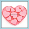 Bakning formar Sile Chocolate Mod Heart Shape English Letters Cake M￶gel Sileice Tray Jelly Mods Soap Mold SN4363 Drop Delivery Home DHMS0