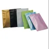 Multifärg Återställbar zip mylar väska matlagring aluminium folie påsar plastförpackningspåse lukt tätt påsar fgh6782341