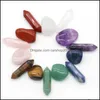 Stone 7 Chakra Set Reiki Natural Crystal Ornaments Rock Quartz Yoga Energy Bead Healing Art Craft Home Decoration Drop Delivery Jewel Dhicc