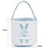 8 Styles Pâques Lapin Seau Festif Toile Mignon Lapin Visage Panier Bonbons Cadeau Sac Fourre-Tout Festival Fête Décoration ss1217