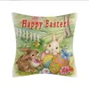 Kuddfodral Easter Bunny Egg Pillows Cover Printed Pillow Case Fashion Square SOFA KLOFT Bilkudde Cover Pillows Lip Home Office Hotel Decoration BC229