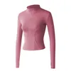 Abiti da yoga Esercizio Fitness Abbigliamento Donna Autunno Sport Giacca da corsa senza cuciture Palestra Maniche lunghe Allenamento Felpe con cappuccio Zip Casual Zippere Outdoor 221011