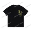 xinxinbuy men designer tee t shirt paris flower embroidery letter patch commintcotten cotton women grey white black xs-2xl