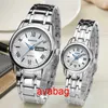 Montre-bracelets Guanqin Business Couple Watch Set Luxury HEADERDEST ACIER MEN FEMMES AMOURS DU TRAPEL