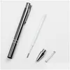 Ballpoint Pens Metal Press Pen Fashion Durable 1.0Mm School Office Writing Supplies Advertising Customize Business Gift Drop Deliver Dhypq