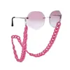 Kolorowe akrylowe okulary przeciwsłoneczne wisi wisiorki damskie okulary łańcuchowe pasek okularów uchwyt na sznur wiszący naszyjnik smycz biżuteria