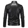 Herrjackor fina autum vinter varm skinnjacka m￤n vindbrytare mode motorcykel punkrock manlig streetwear chaqueta hombre