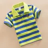 Kids Boys 1-15 Ages Multi Style Fashion Summer Cotton Short Sleeve Toddler Pattern Strip Polo Shirt Cute T-shirt 2Pcs Wholesale