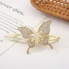 Women Hair Claw Rhinestone Butterfly Duckbill Barrettes Hair Accessories Hairpin Retro Back Head Ponytail Clip Headwear