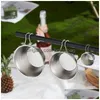 Bowls Outdoor Stainless Steel Snow Bowl Kitchen Fruit Soup Tureen Instant Noodles Portable Cam Water Cup Picnic Tableware Drop Deliv Dhdcb