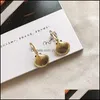 Dangle Lustre Or Étoile De Mer Boucles D'oreilles Coquillage Grand Cercle Haute Qualité Shell Boucle D'oreille Mode Femmes Style Bohème Drop Delivery Otfbs