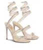 R caovilla gelinlik sandal kadın yüksek topuklu ayakkabı romantik bayan avizesi çıplak stiletto sandalet mücevher sanallar ayak bileği stra319233