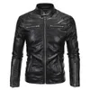 Herrjackor fina autum vinter varm skinnjacka m￤n vindbrytare mode motorcykel punkrock manlig streetwear chaqueta hombre