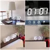 Masa Masası Saatleri 3D LED Duvar Saati Saat Dijital Alarm Ekranı 3 Parlaklık Seviyeleri Gece Işığı SN HOME MUTFER OFİS DROP DHJL6